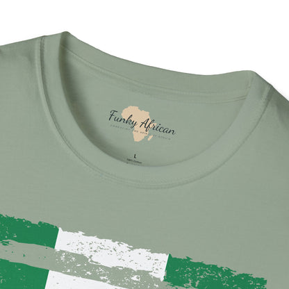 Nigeria strip unisex softstyle tee