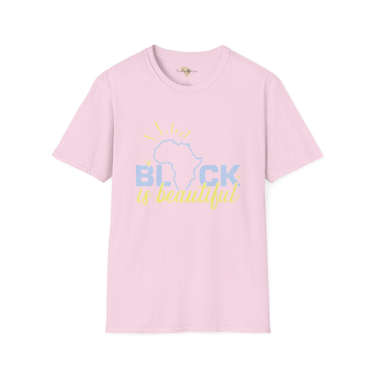 Black is beautiful unisex softstyle tee Funky African