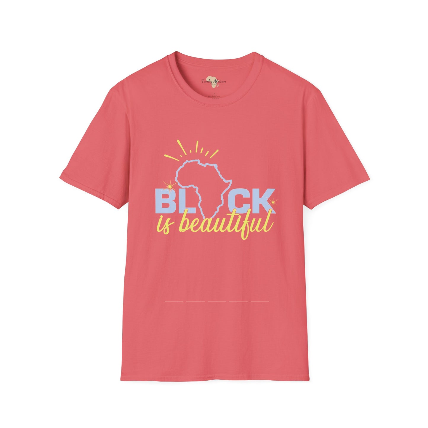 Black is beautiful unisex softstyle tee