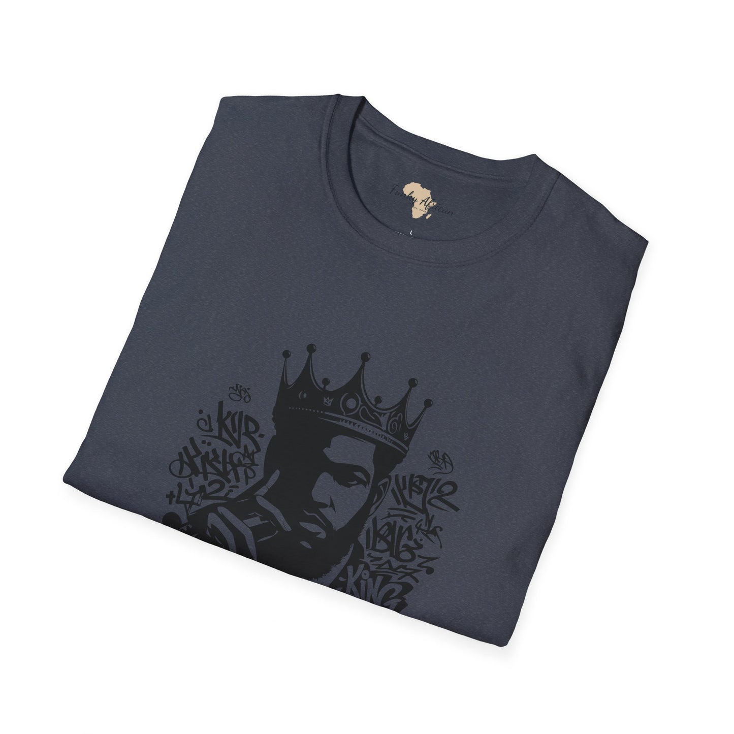 African King graffiti unisex softstyle tee