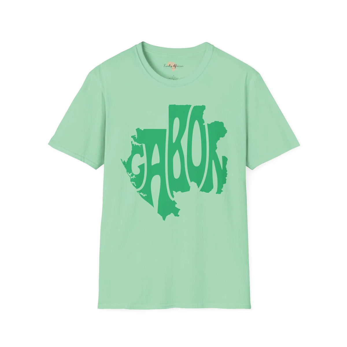 Gabon cut unisex softstyle tee Funky African