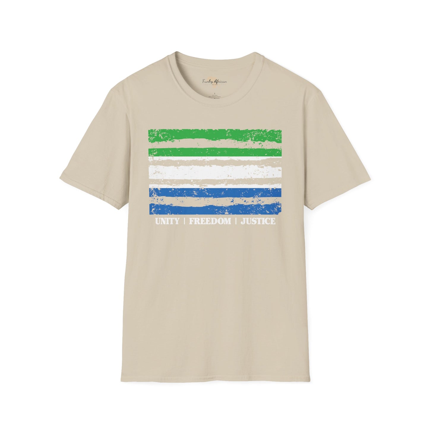 Sierra Leone strip unisex softstyle tee