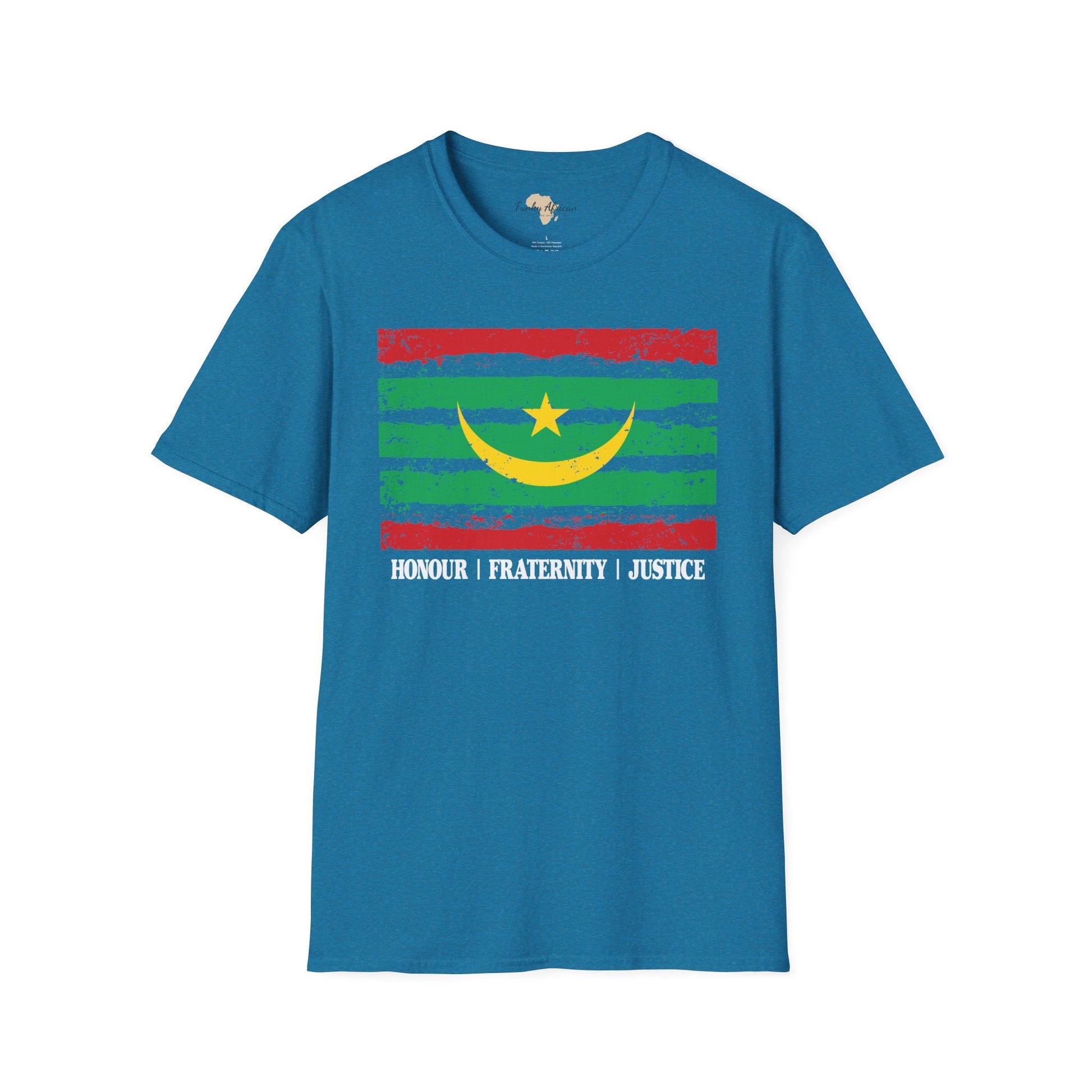 Mauritania strip unisex softstyle tee Funky African