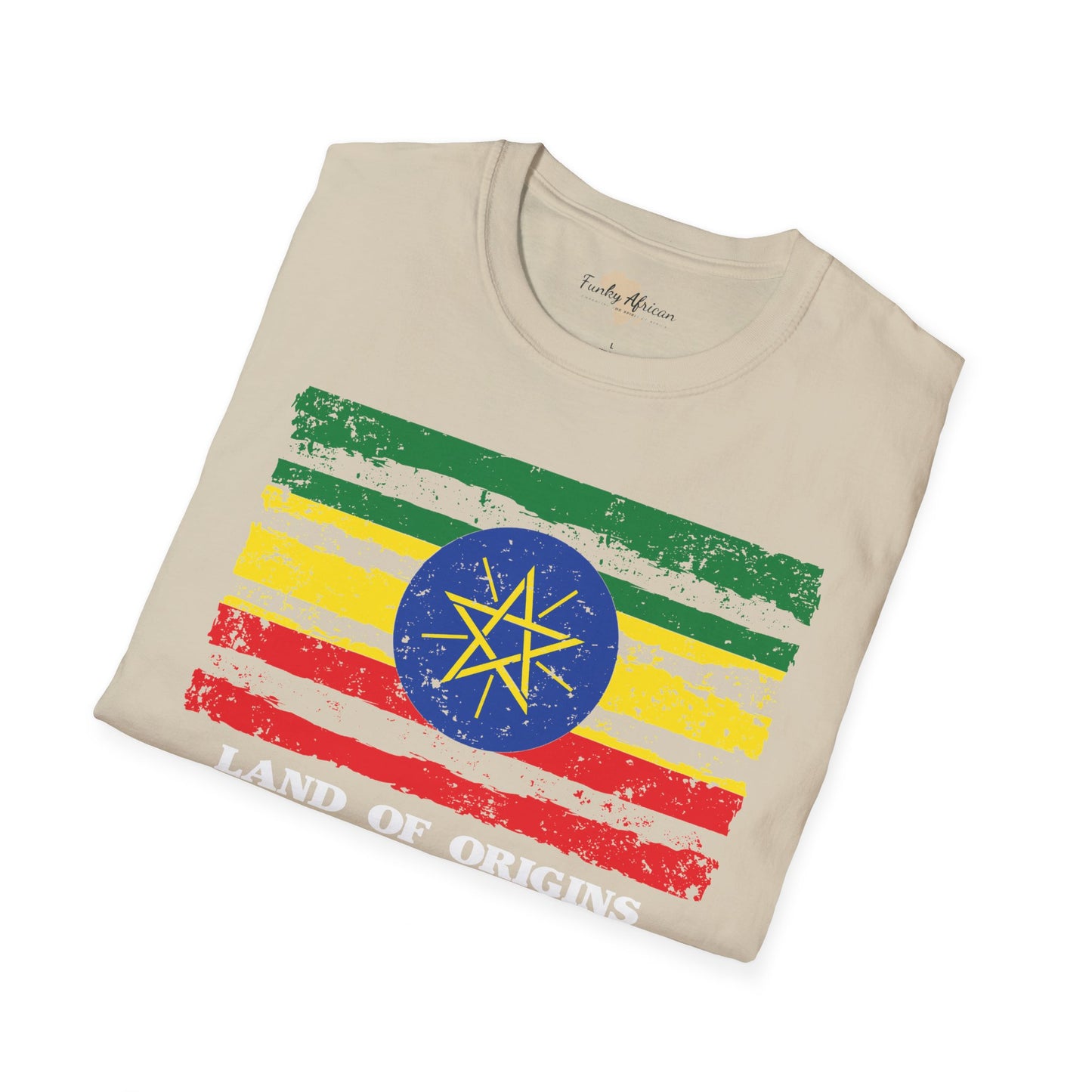 Ethiopia strip unisex softstyle tee