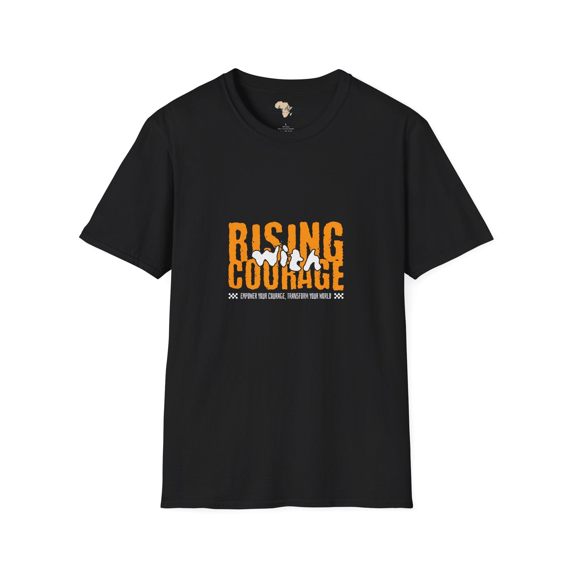 Rising with courage unisex softstyle tee Funky African