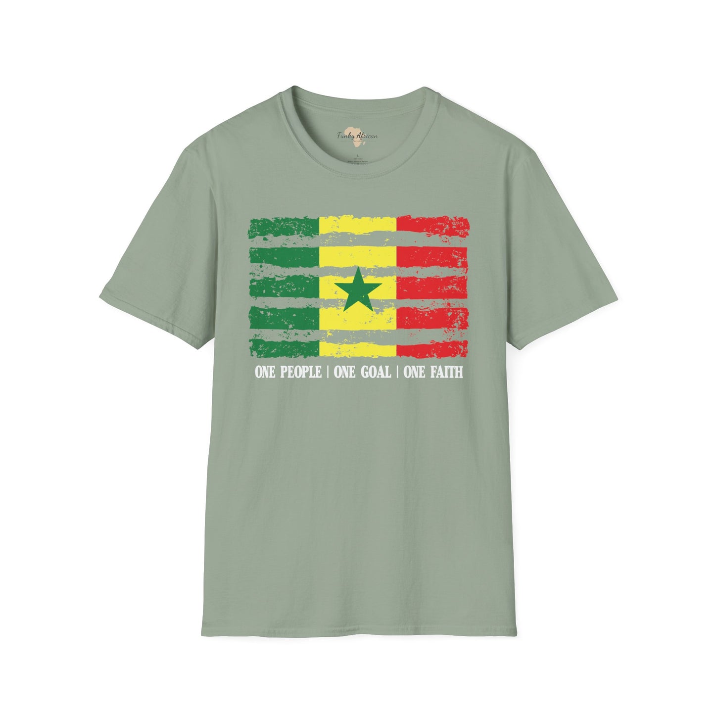 Senegal strip unisex softstyle tee