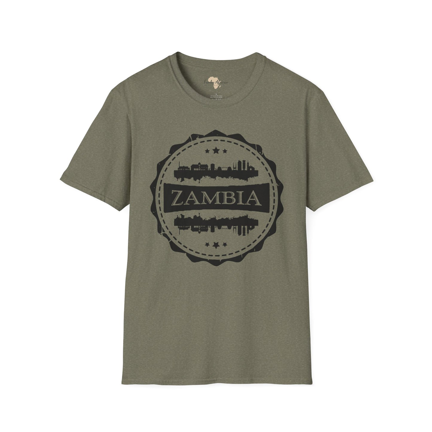 Zambia Stamp unisex tee