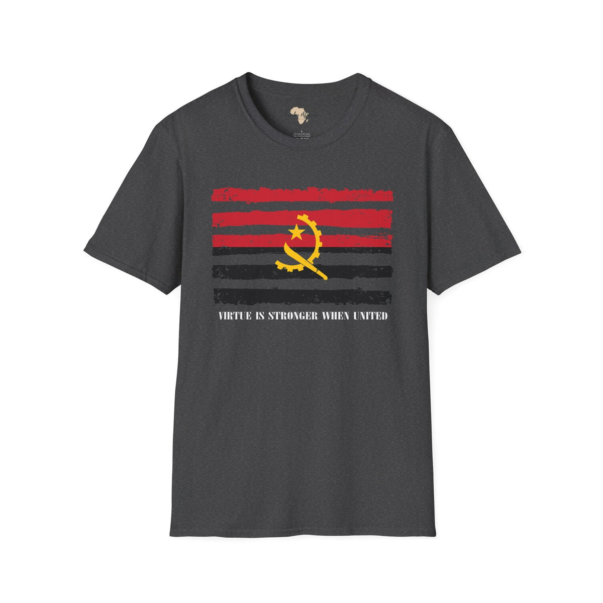 Angola strip unisex softstyle tee Funky African