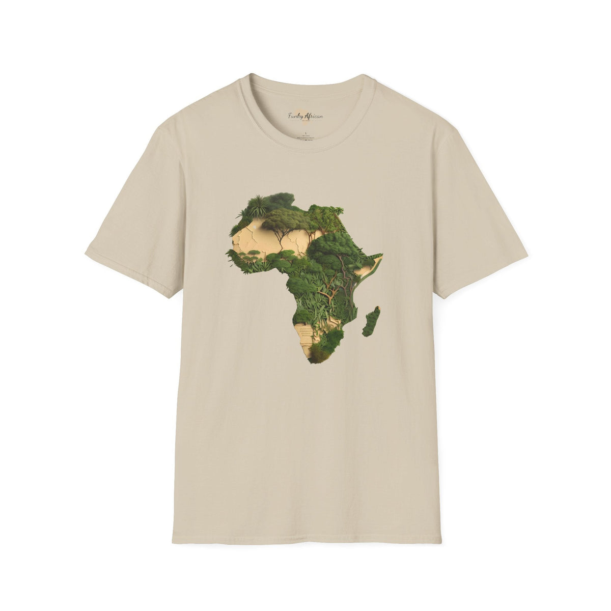 African forest unisex softstyle tee Funky African