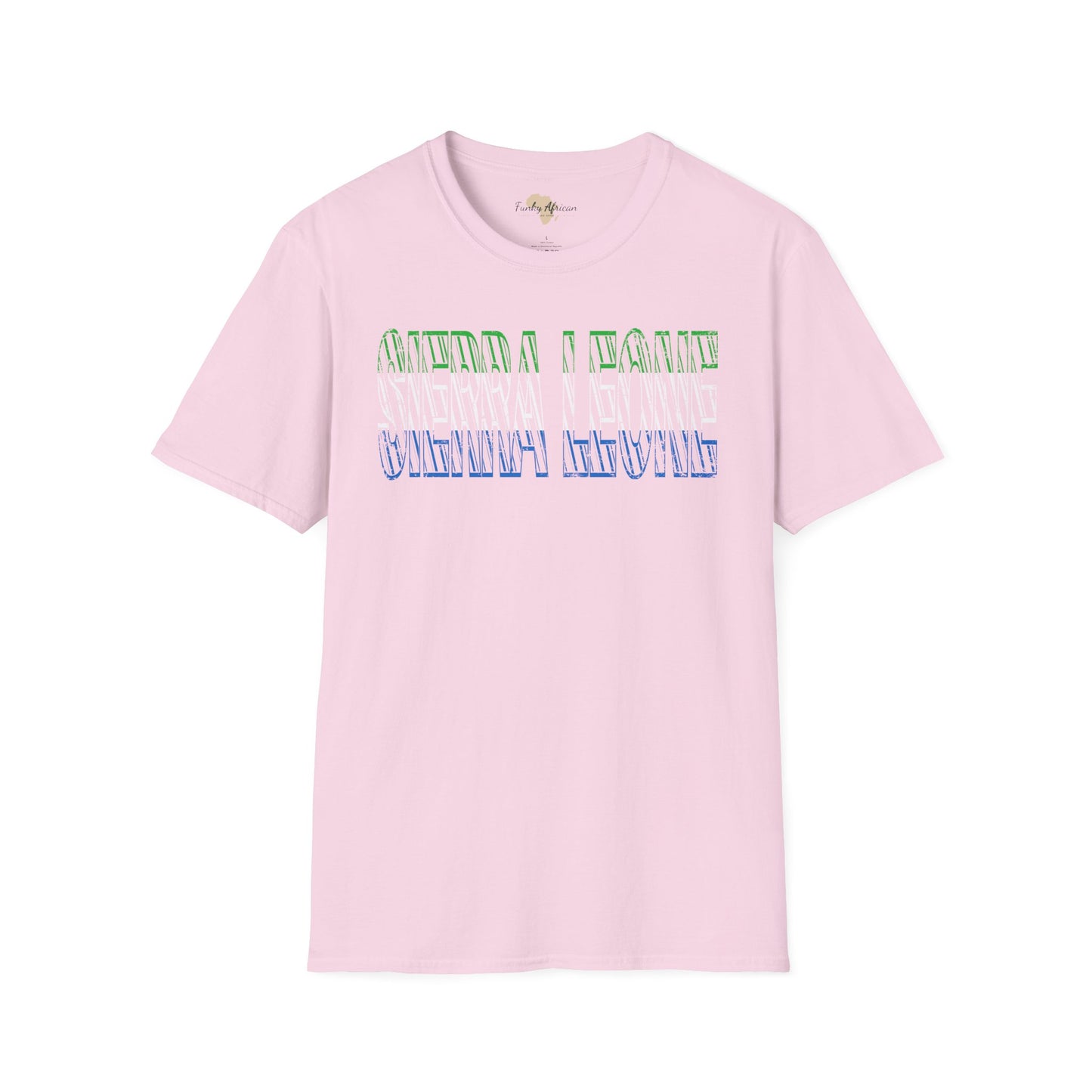 Sierra Leone text unisex softstyle tee