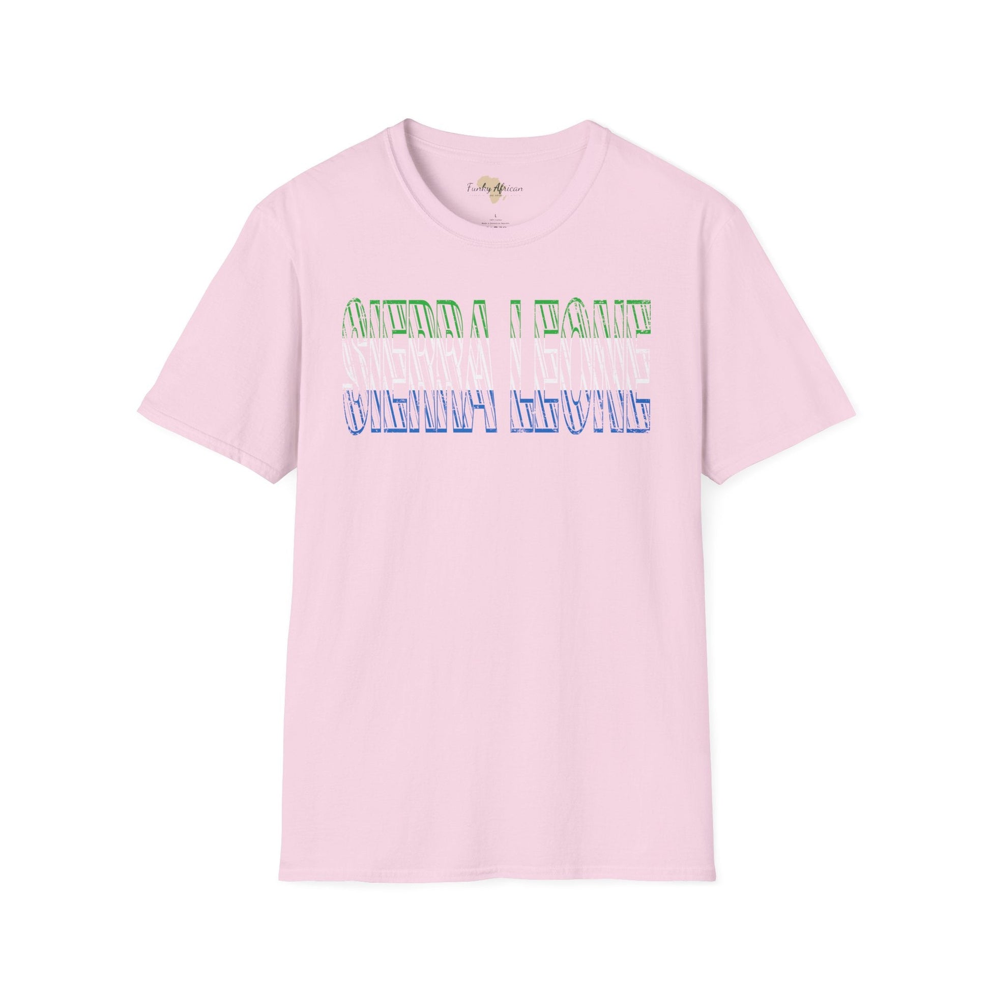 Sierra Leone text unisex softstyle tee Funky African
