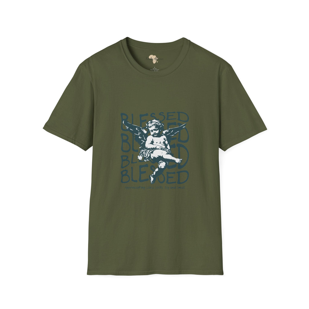 Blessed unisex softstyle tee Funky African