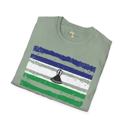 Lesotho strip unisex softstyle tee