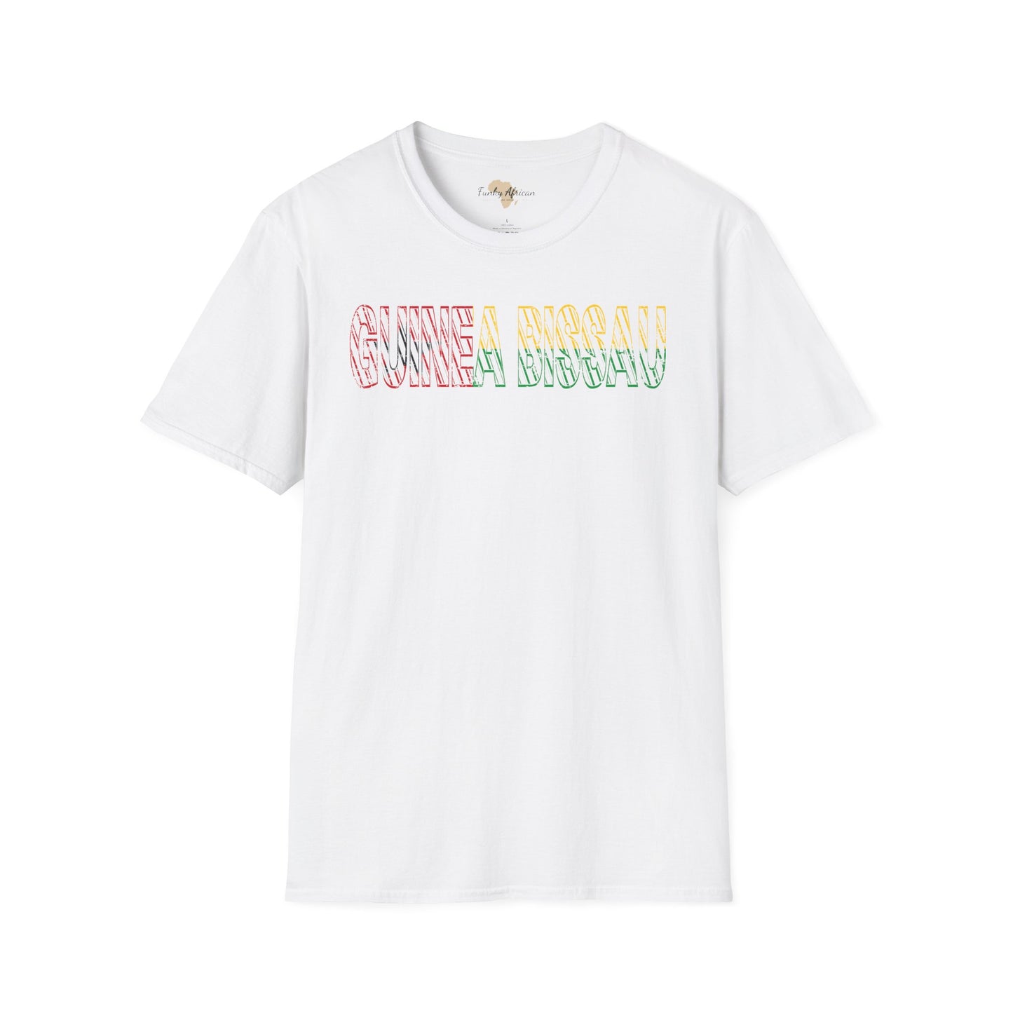 Guinea-Bissau text unisex softstyle tee