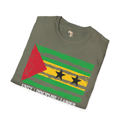 São Tomé and Príncipe strip unisex softstyle tee