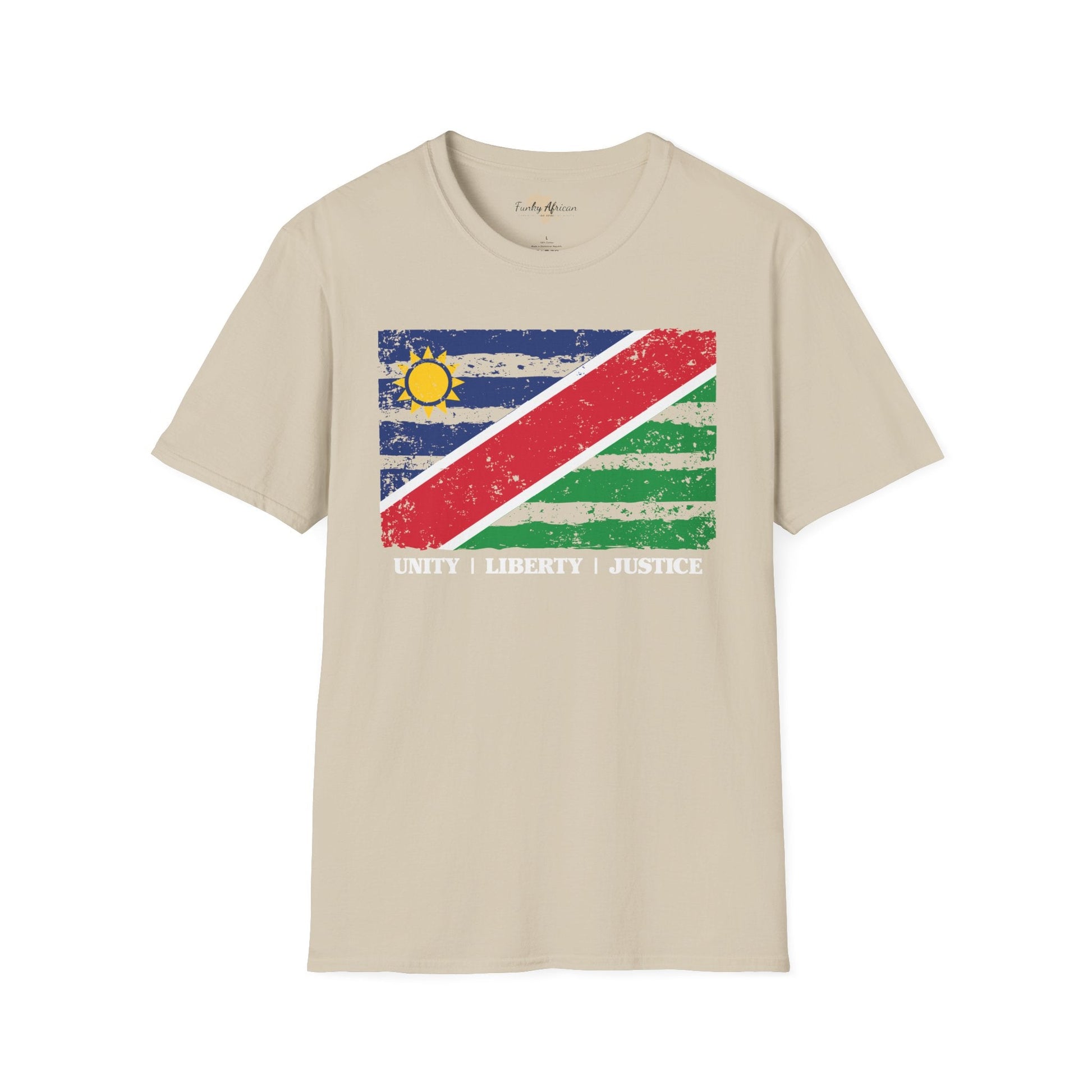 Namibia strip unisex softstyle tee Funky African