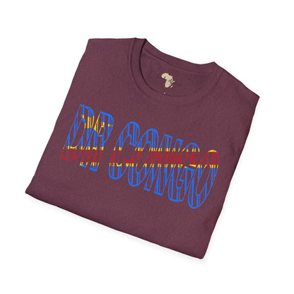 DR Congo text unisex softstyle tee
