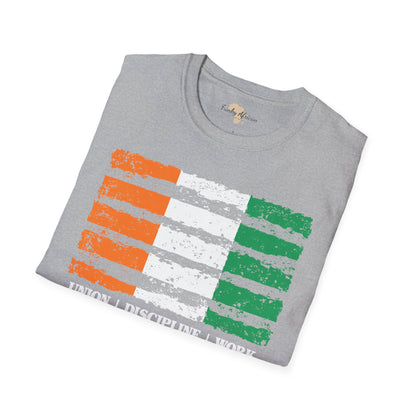 Côte d'Ivoire strip unisex softstyle tee