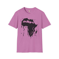 African map graffiti unisex softstyle tee Funky African