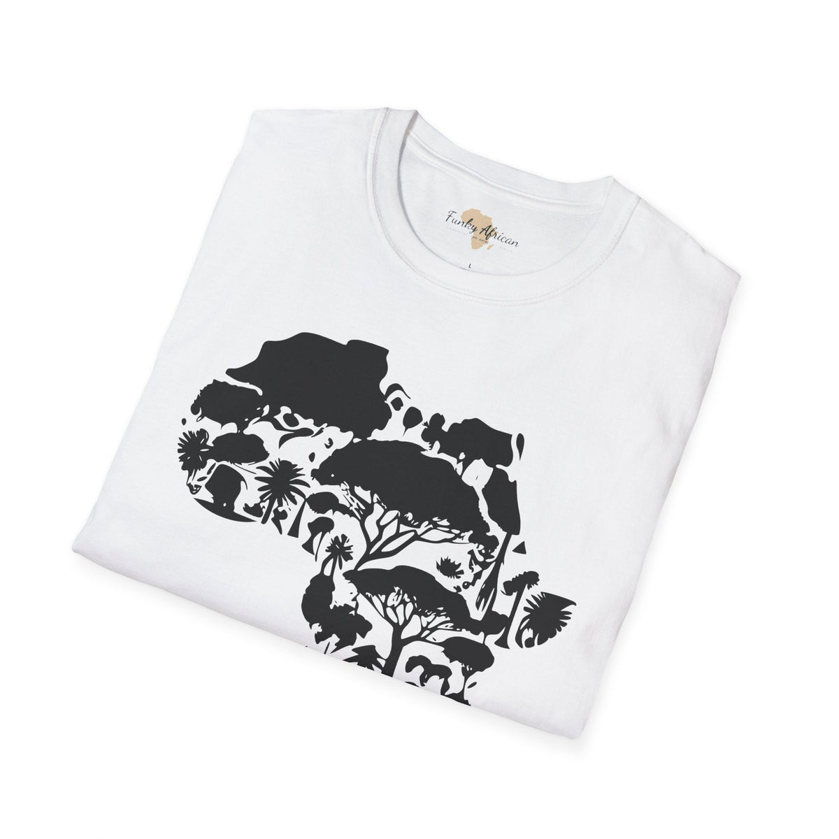 African map unisex softstyle tee Funky African