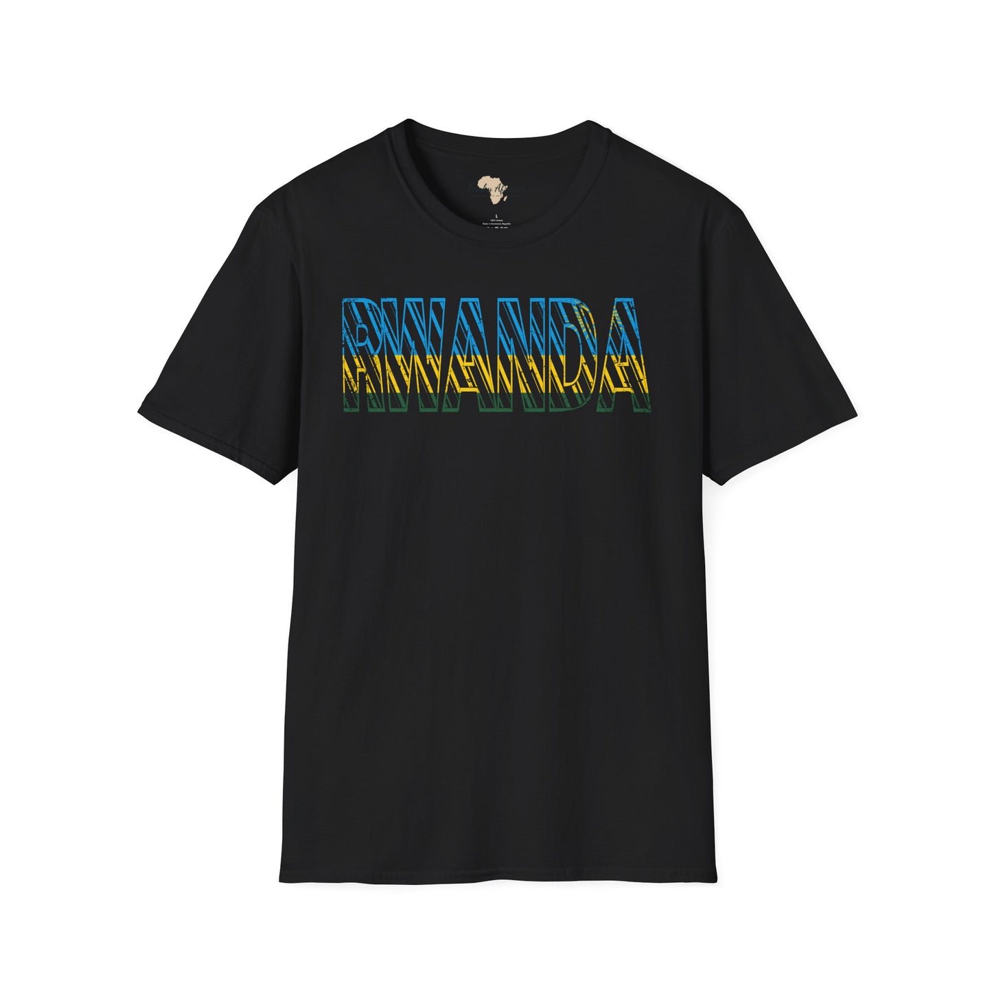 Rwanda text unisex softstyle tee