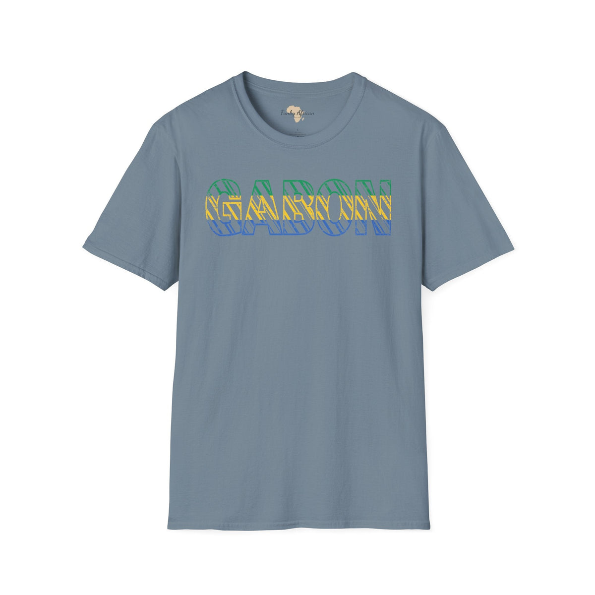 Gabon text unisex softstyle tee Funky African