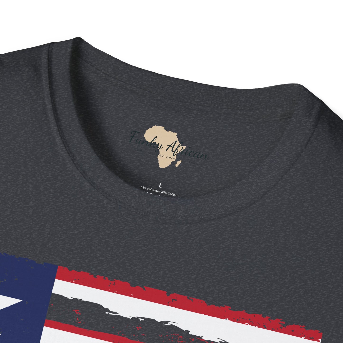 Liberia strip unisex softstyle tee