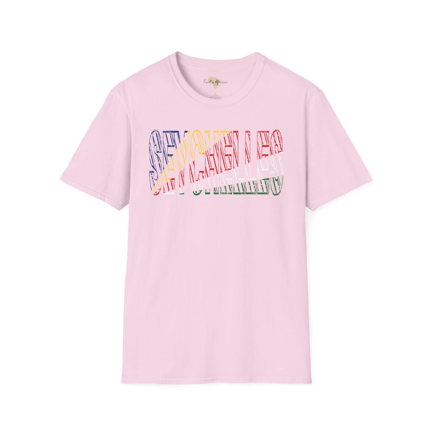 Seychelles text unisex softstyle tee