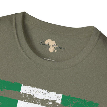 Nigeria strip unisex softstyle tee