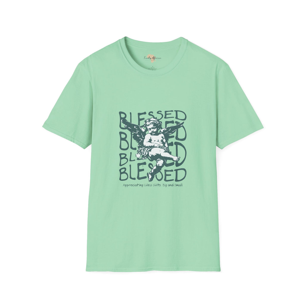 Blessed unisex softstyle tee Funky African