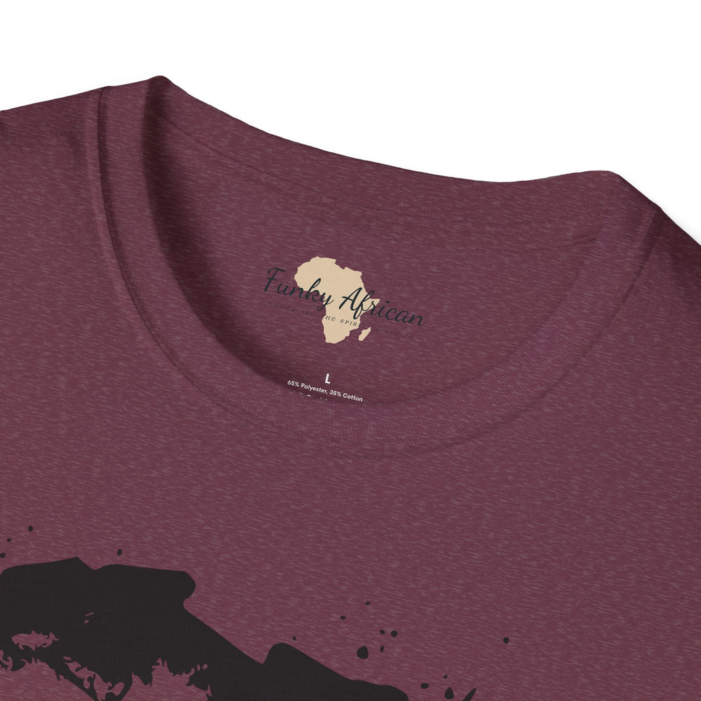 African map graffiti unisex softstyle tee Funky African