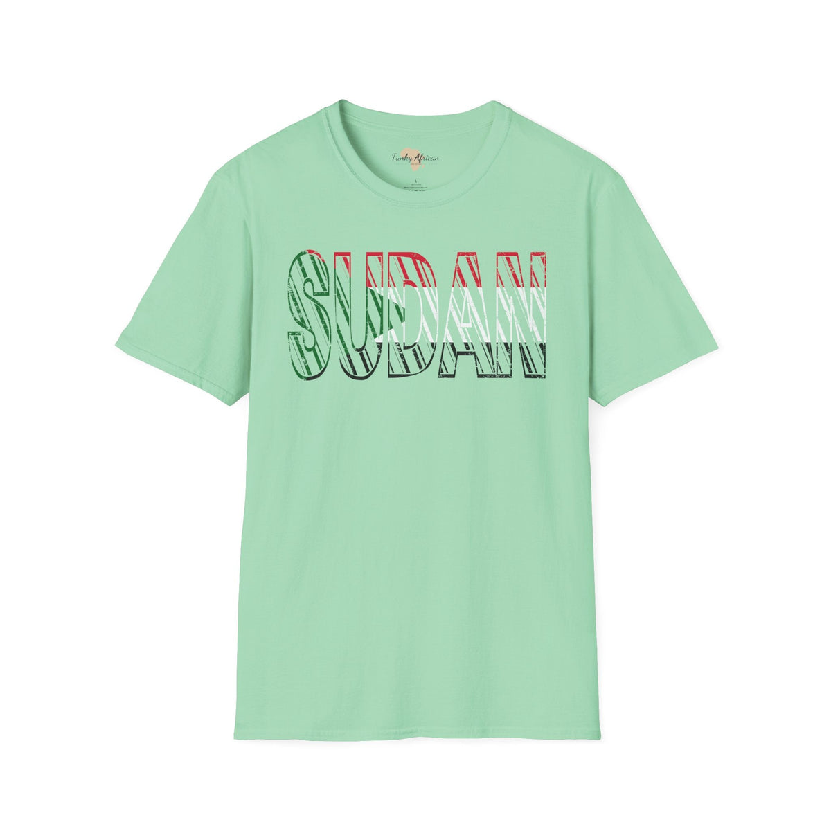 Sudan text unisex softstyle tee Funky African