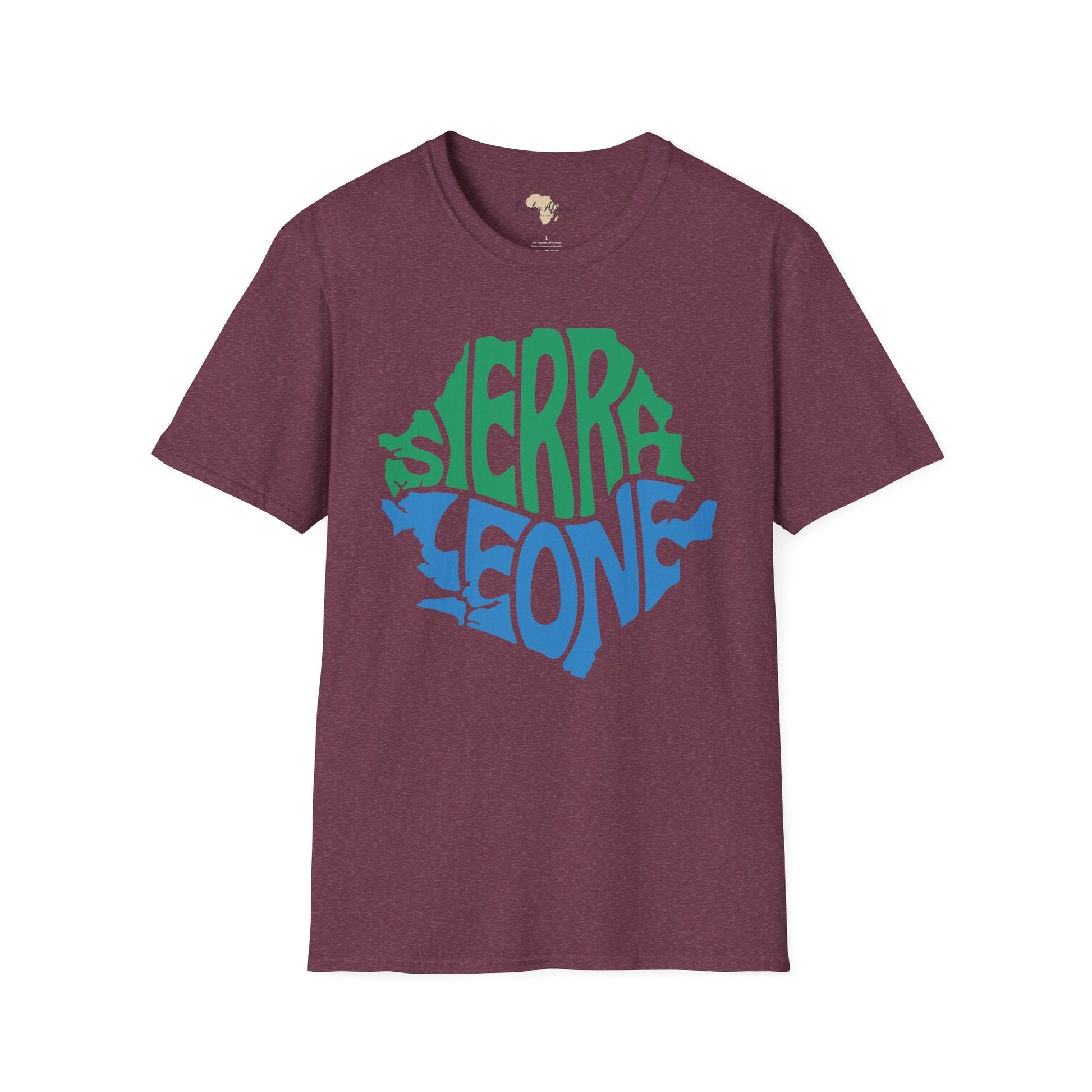Sierra Leone cut unisex softstyle tee Funky African