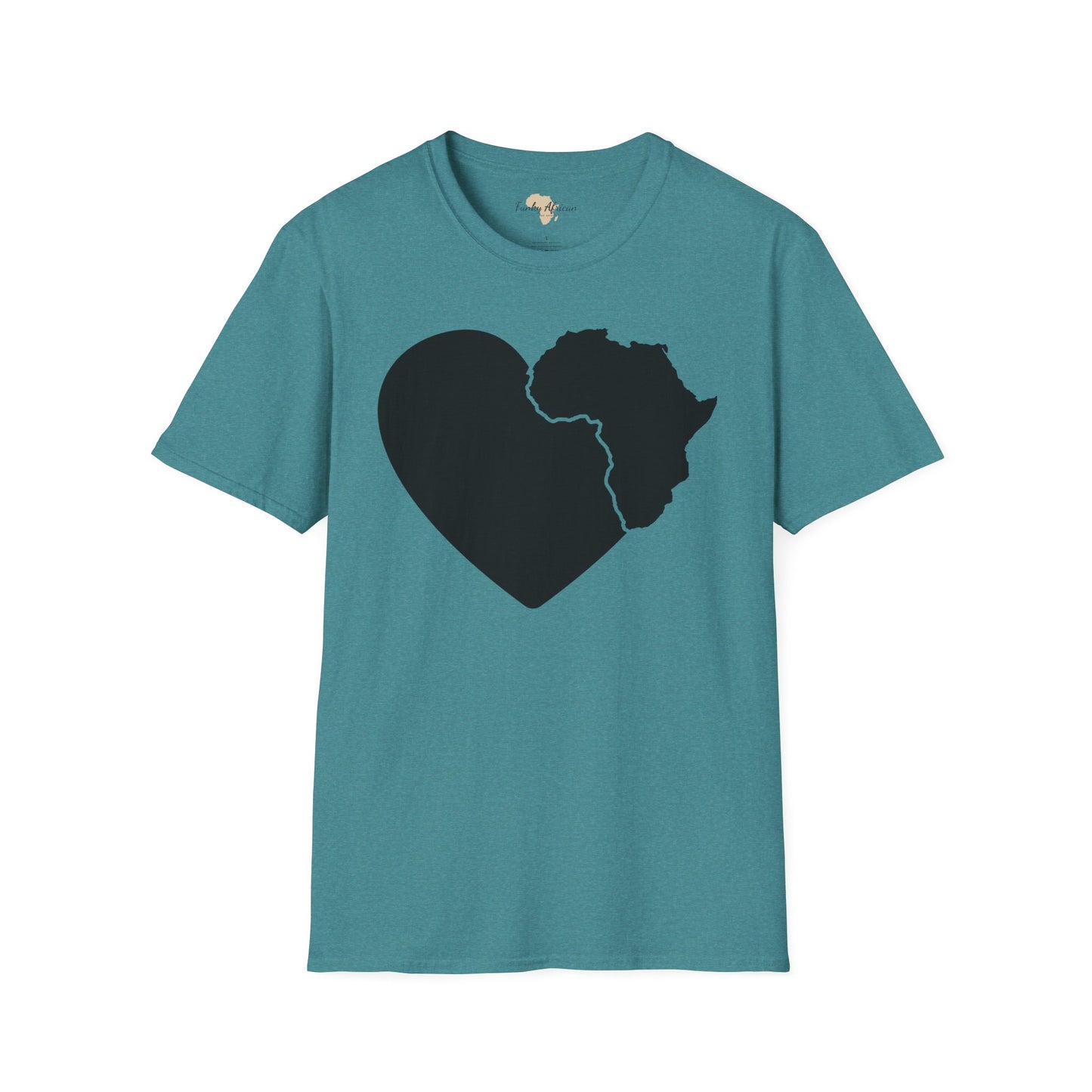 Love, Africa graffiti unisex softstyle tee