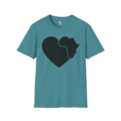 Love, Africa graffiti unisex softstyle tee