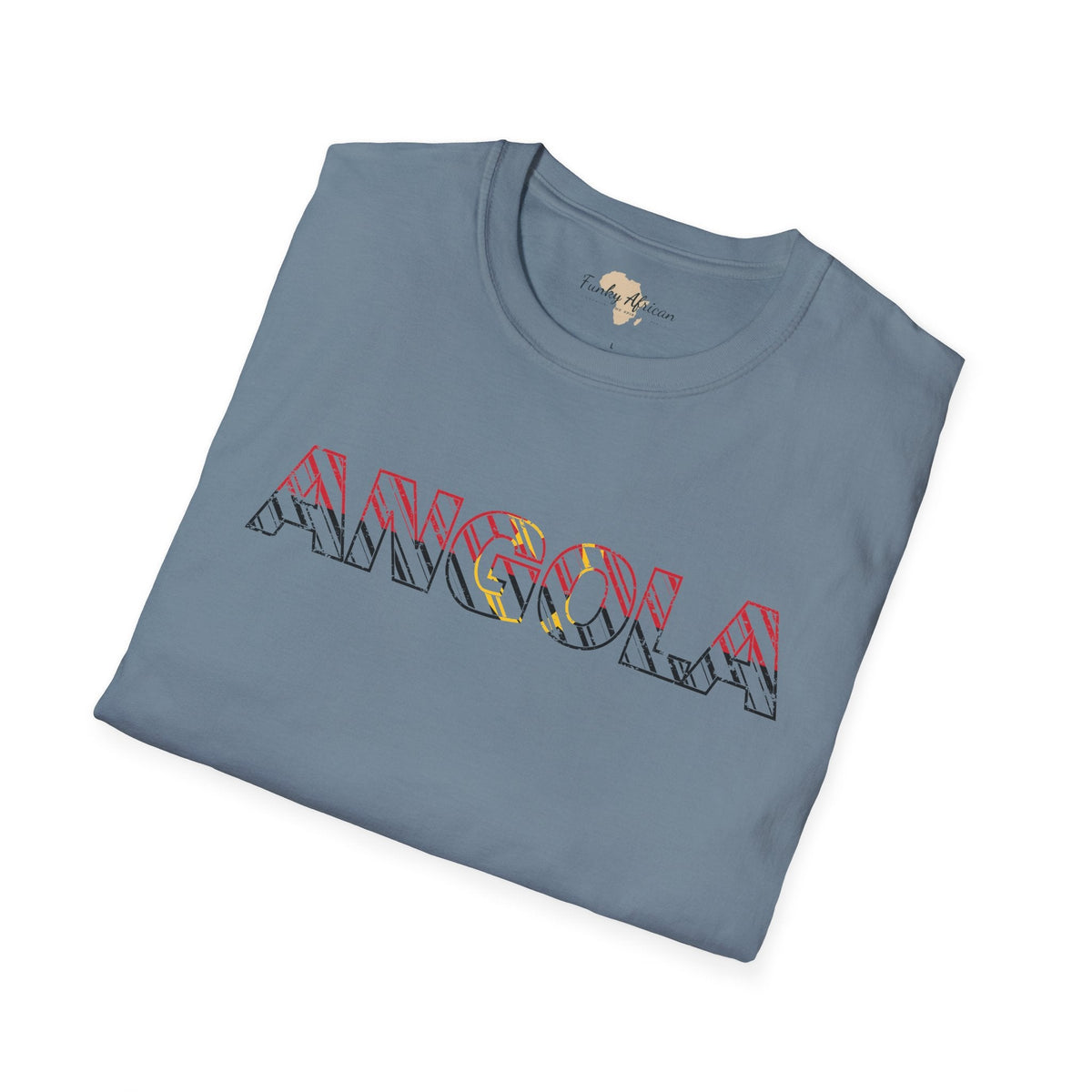 Angola text unisex softstyle tee Funky African