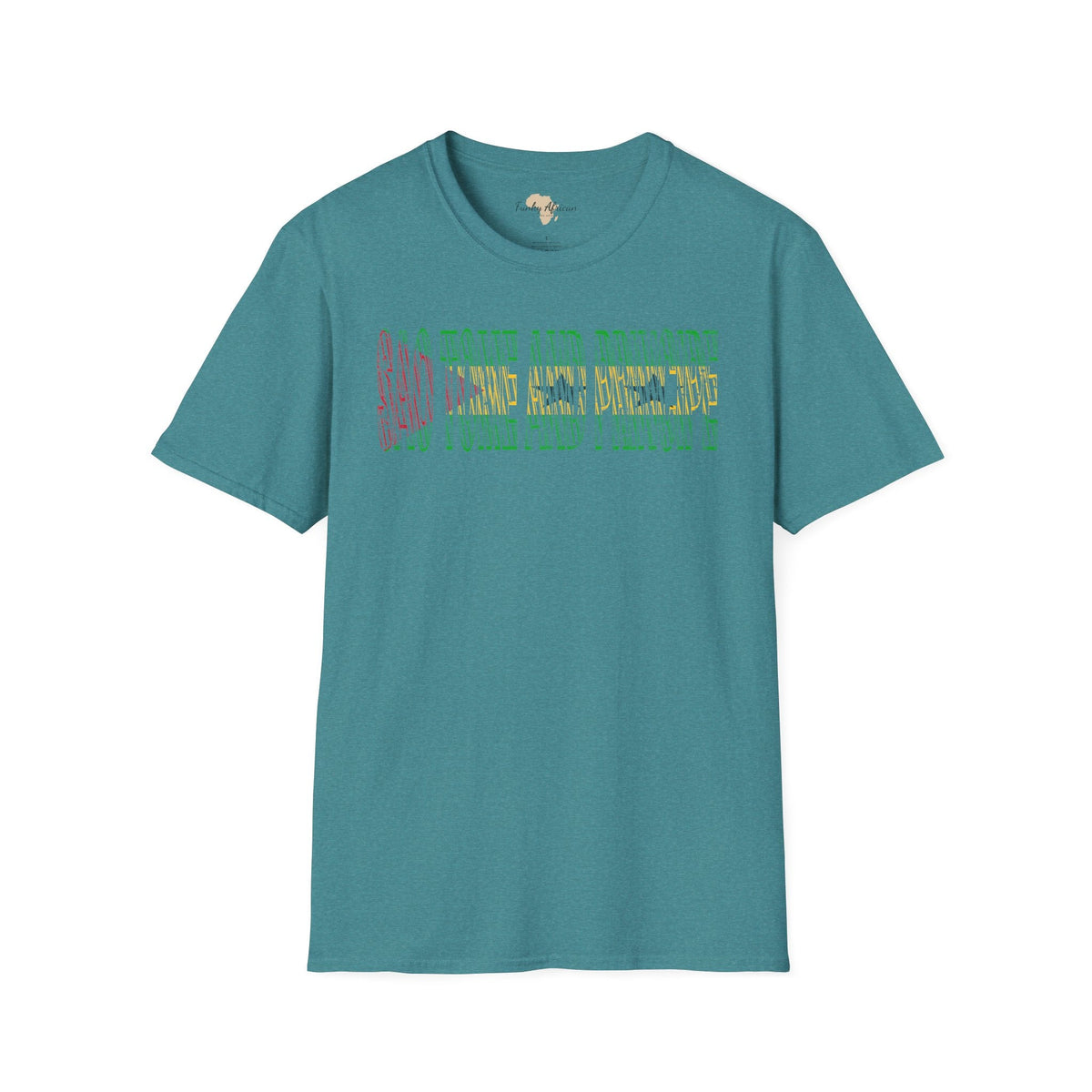 São Tomé and Príncipe text unisex softstyle tee Funky African