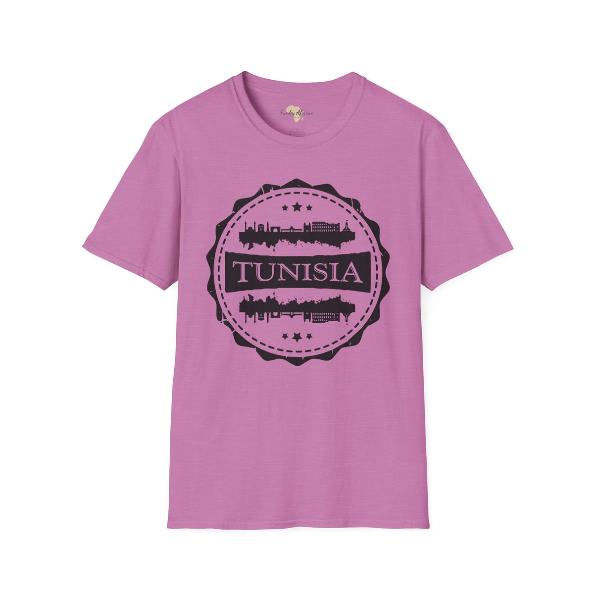 Tunisia Stamp unisex tee Printify