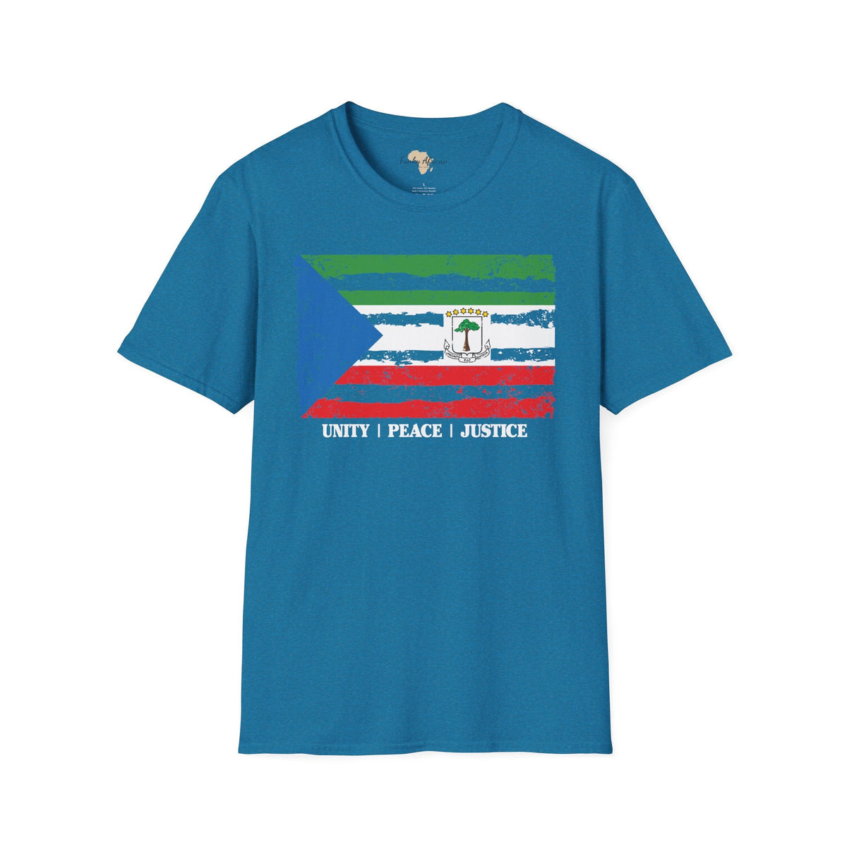Equatorial Guinea strip unisex softstyle tee Funky African