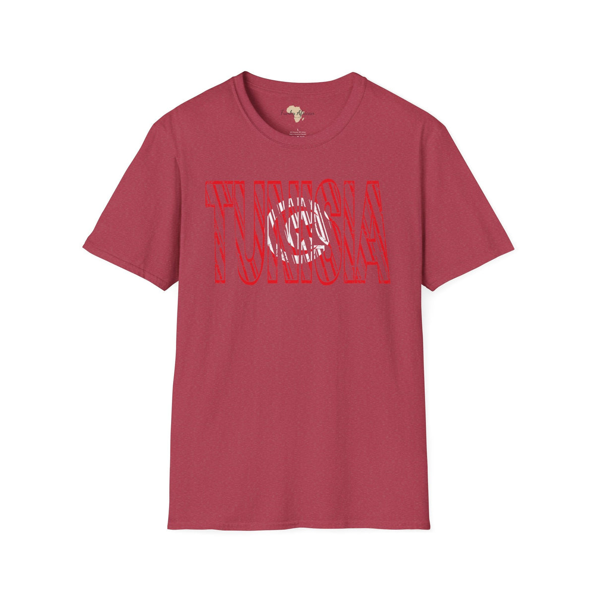 Tunisia text unisex softstyle tee Funky African