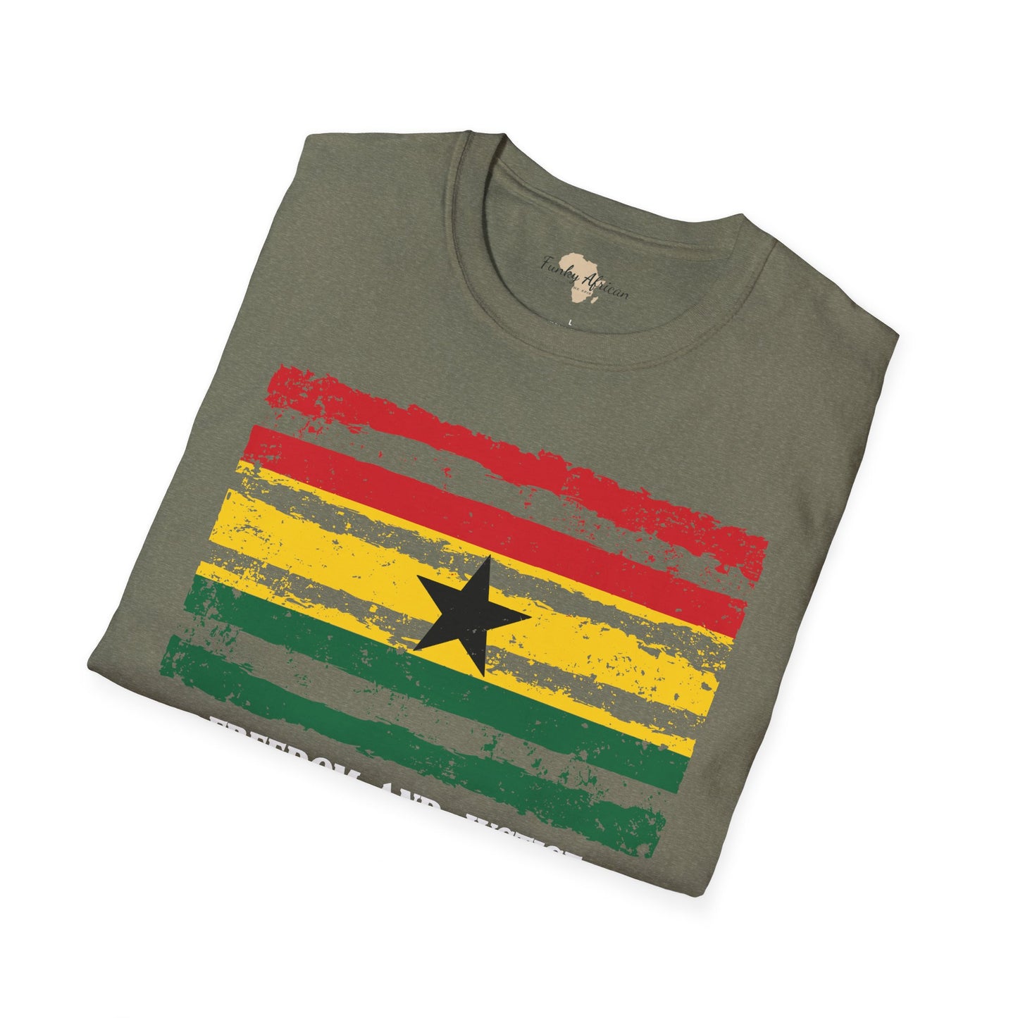 Ghana strip unisex softstyle tee