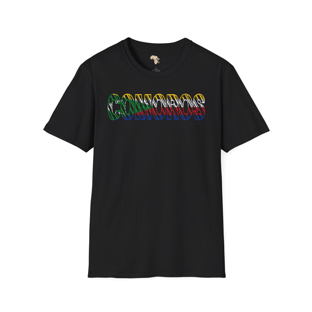 Comoros text unisex softstyle tee Funky African