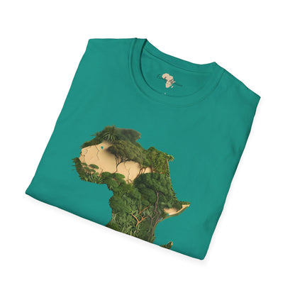 African forest unisex softstyle tee