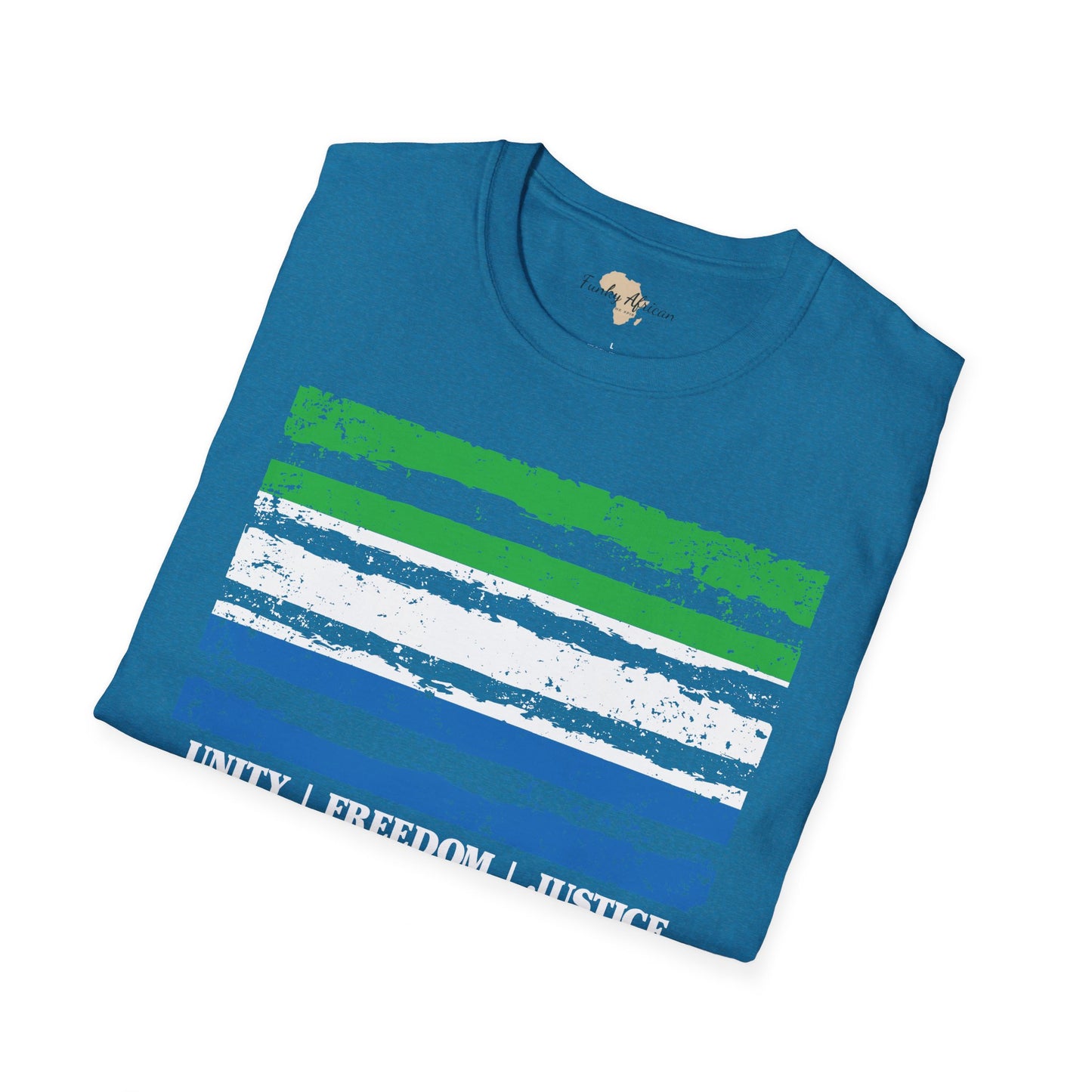 Sierra Leone strip unisex softstyle tee