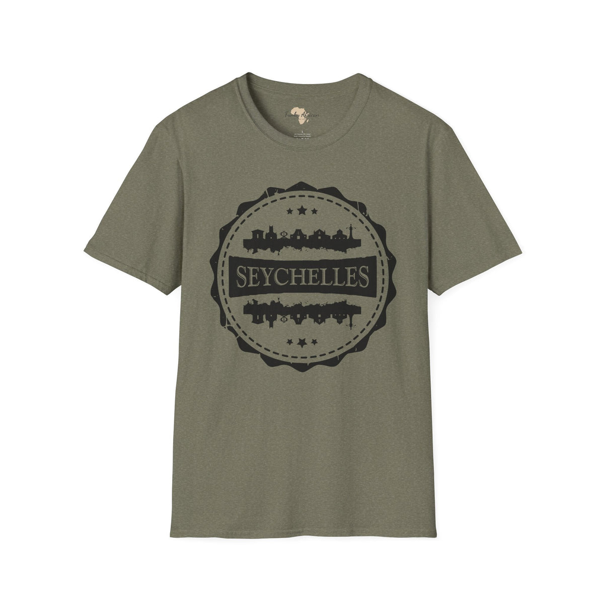 Seychelles Stamp unisex tee Funky African