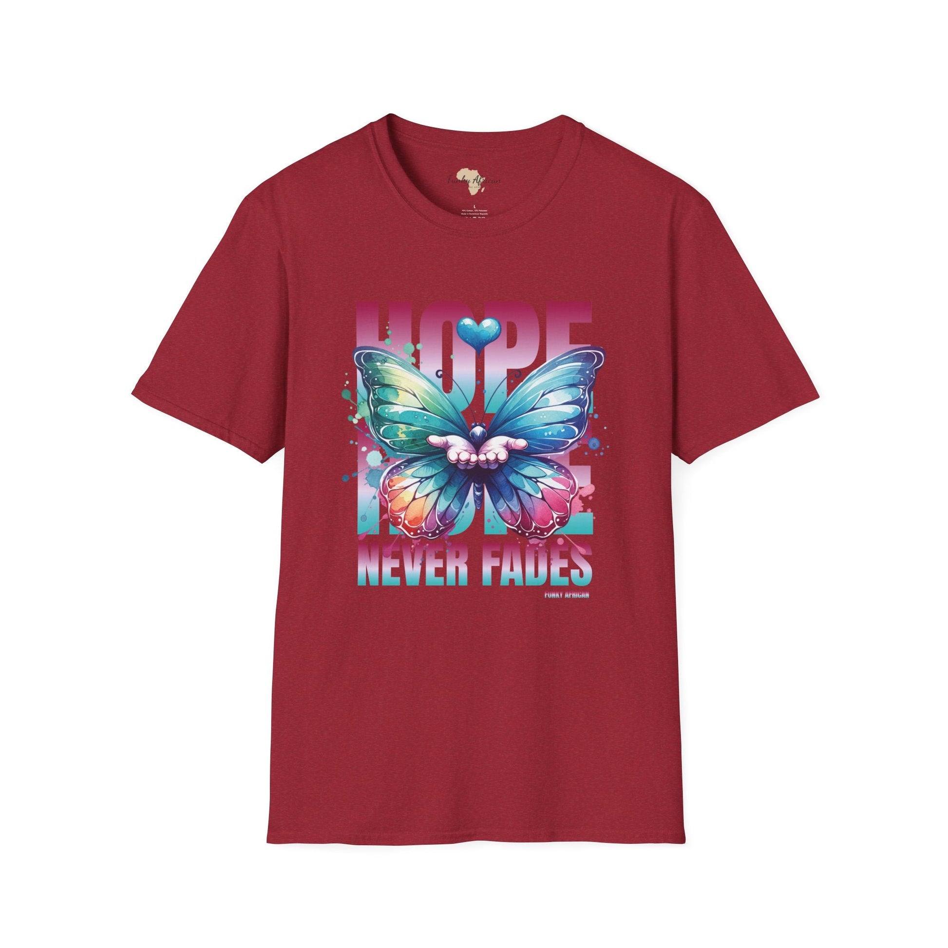 Hope never fails unisex softstyle tee Funky African
