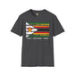 Zimbabwe strip unisex softstyle tee Funky African