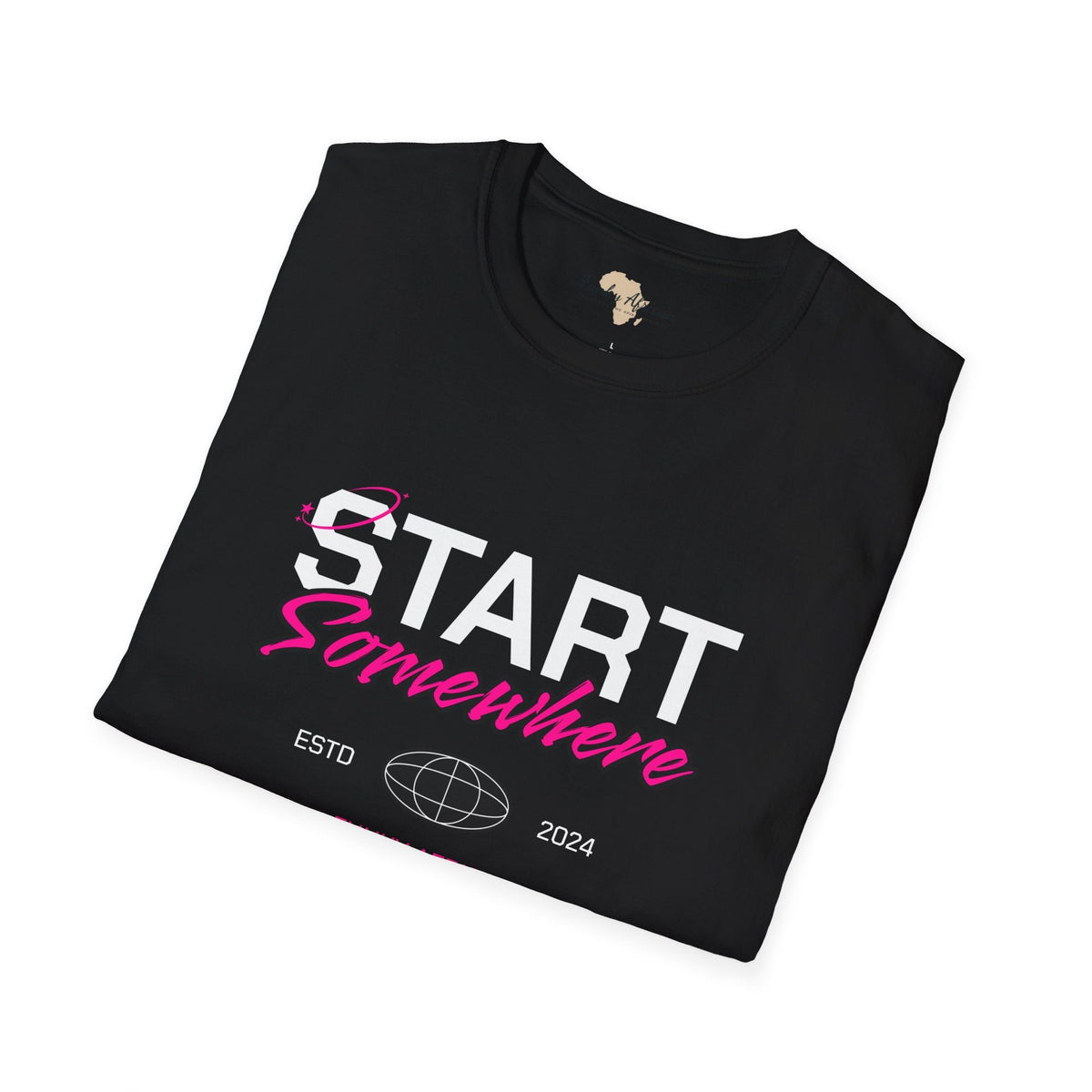 Just start unisex softstyle tee Funky African