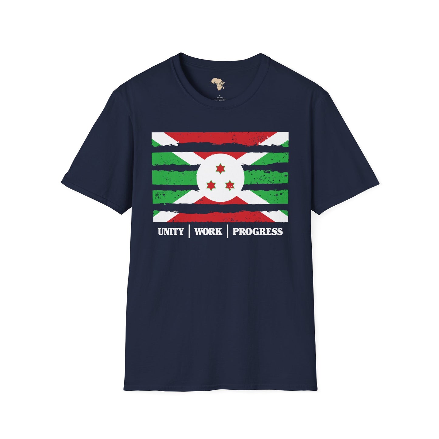 Burundi strip unisex softstyle tee