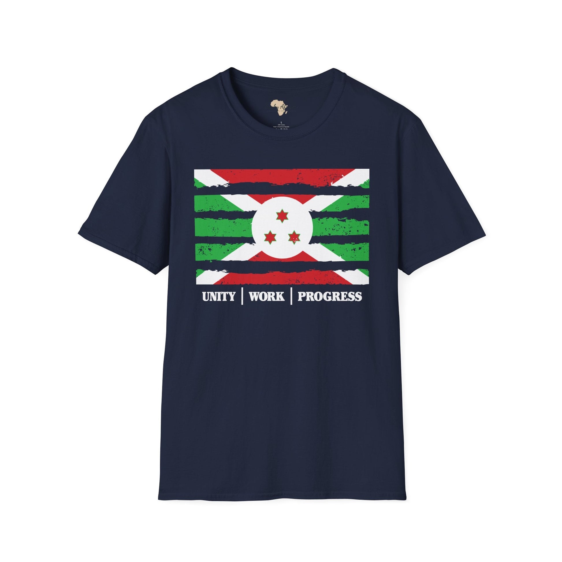 Burundi strip unisex softstyle tee Funky African